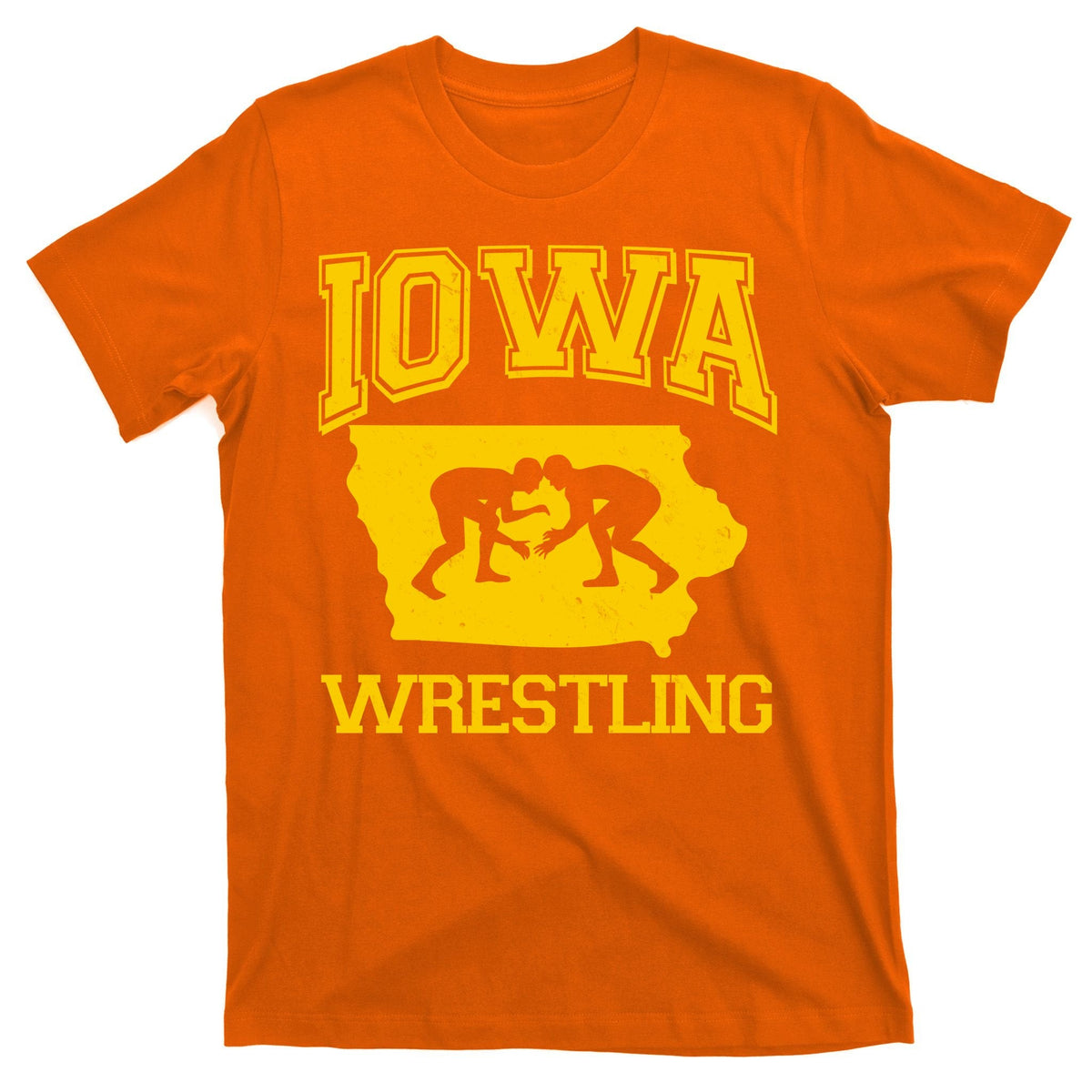 Silhouette Iowa Wrestling Team Wrestler T-Shirt product image 5