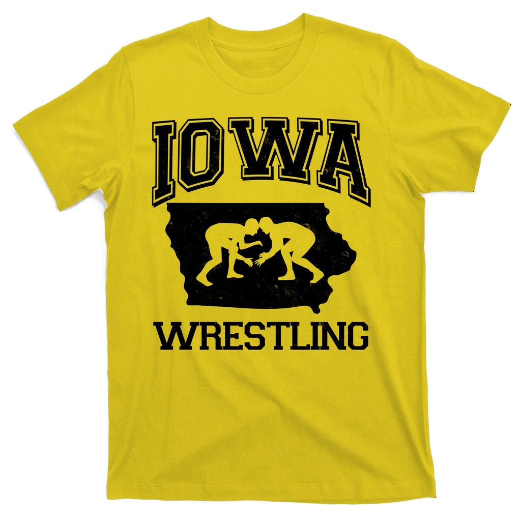Silhouette Iowa Wrestling Team Wrestler T-Shirt product image 3
