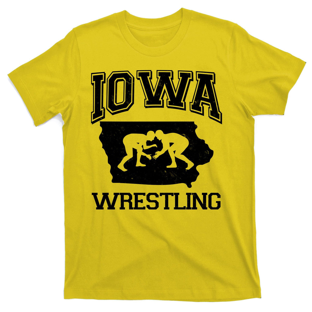 Silhouette Iowa Wrestling Team Wrestler T-Shirt product image 3
