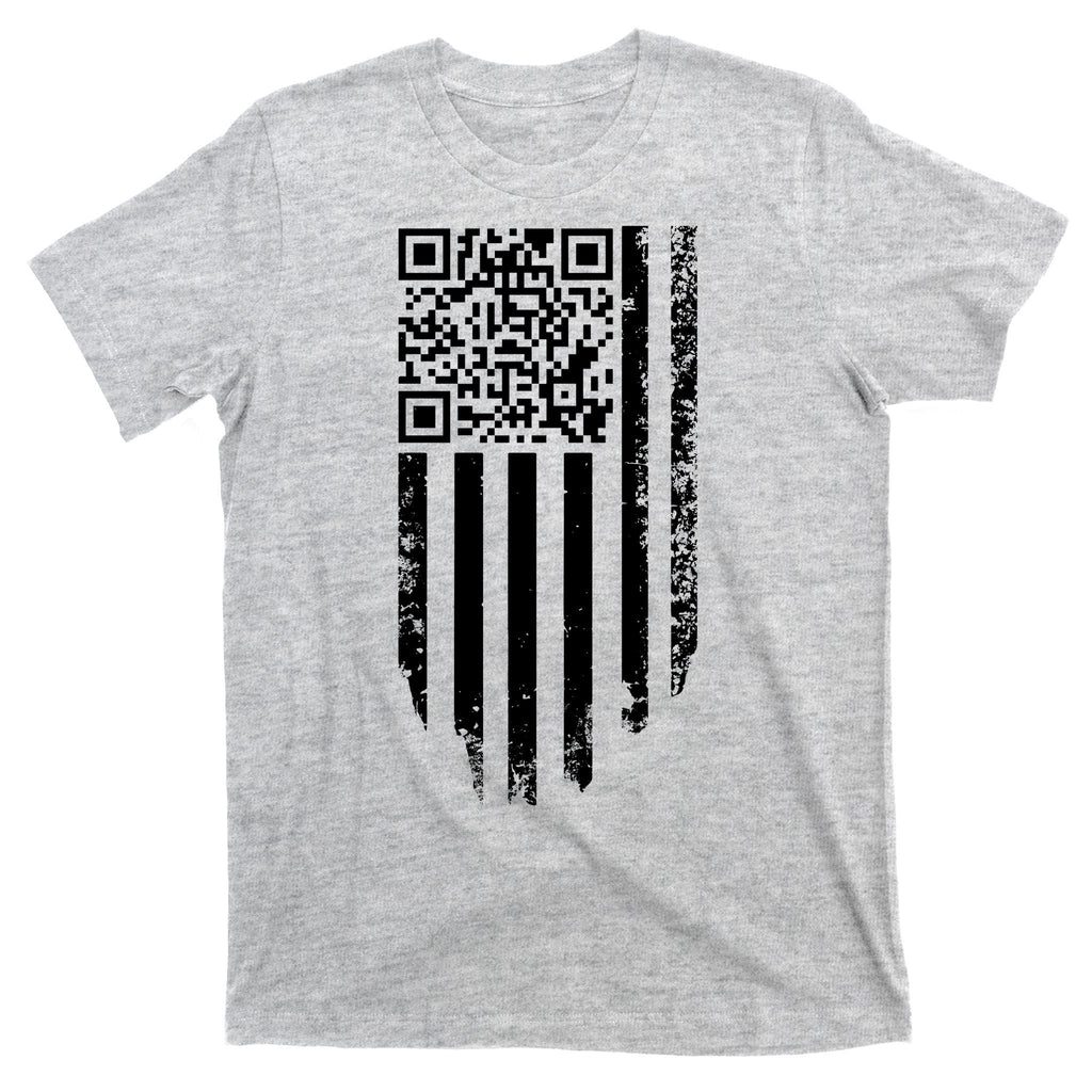 Scan Me President Trump Dancing Code American Flag T-Shirt product image 9