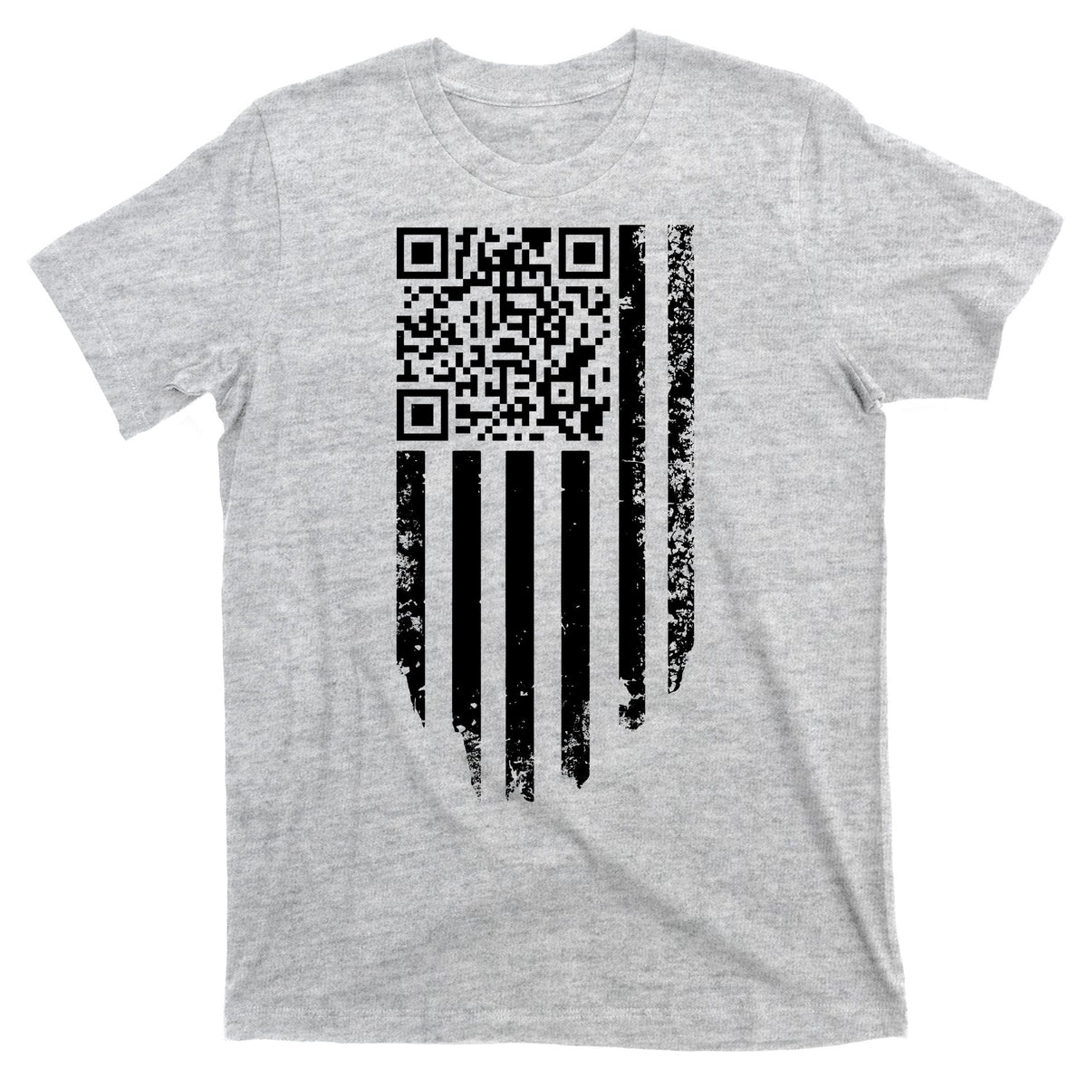 Scan Me President Trump Dancing Code American Flag T-Shirt product image 9