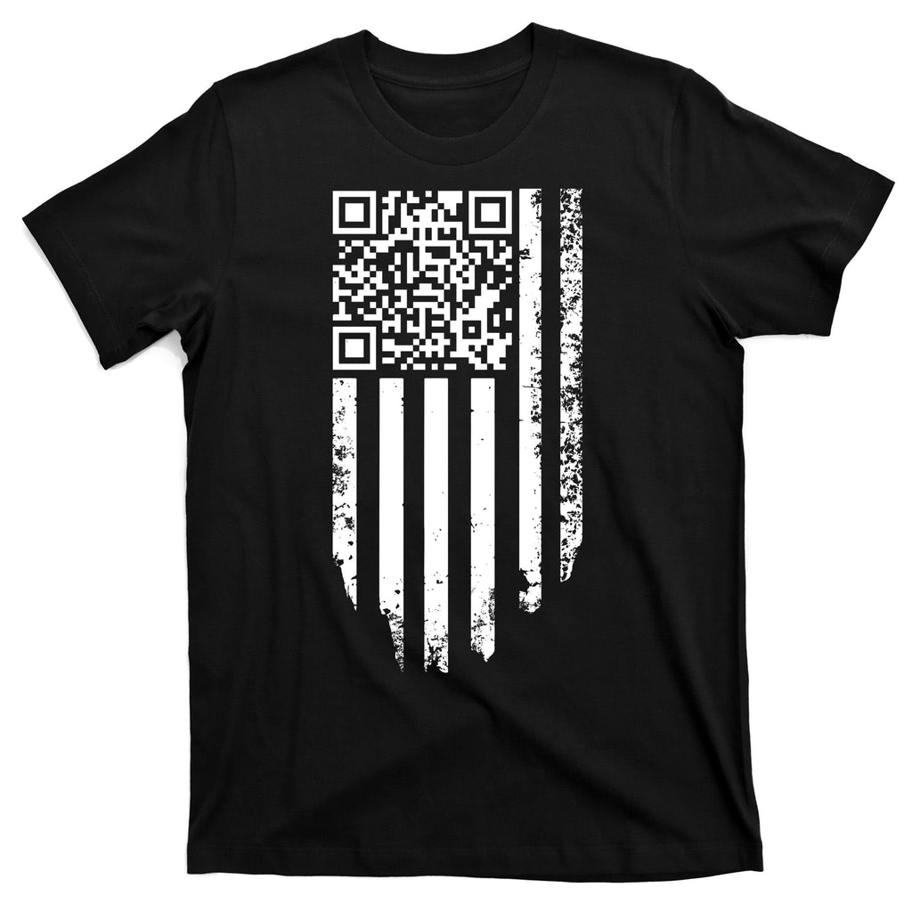 Scan Me President Trump Dancing Code American Flag T-Shirt product image 7