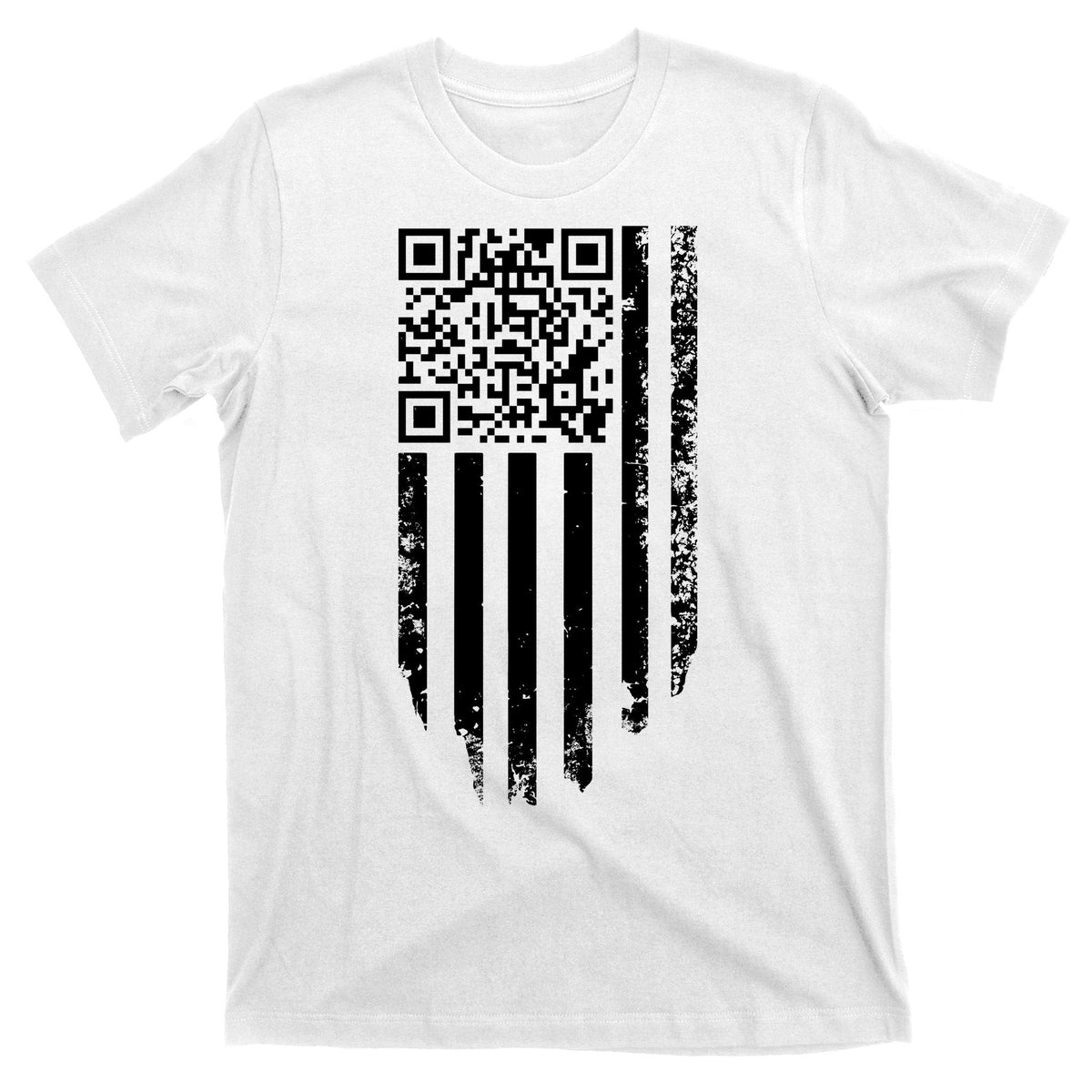 Scan Me President Trump Dancing Code American Flag T-Shirt product image 11