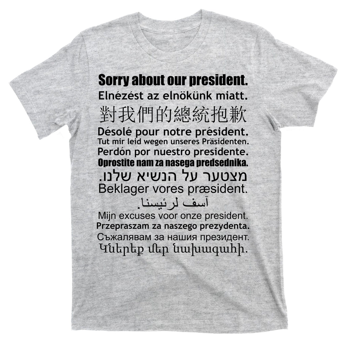 Sorry About Our President Anti-Trump Multiple Language product image 9
