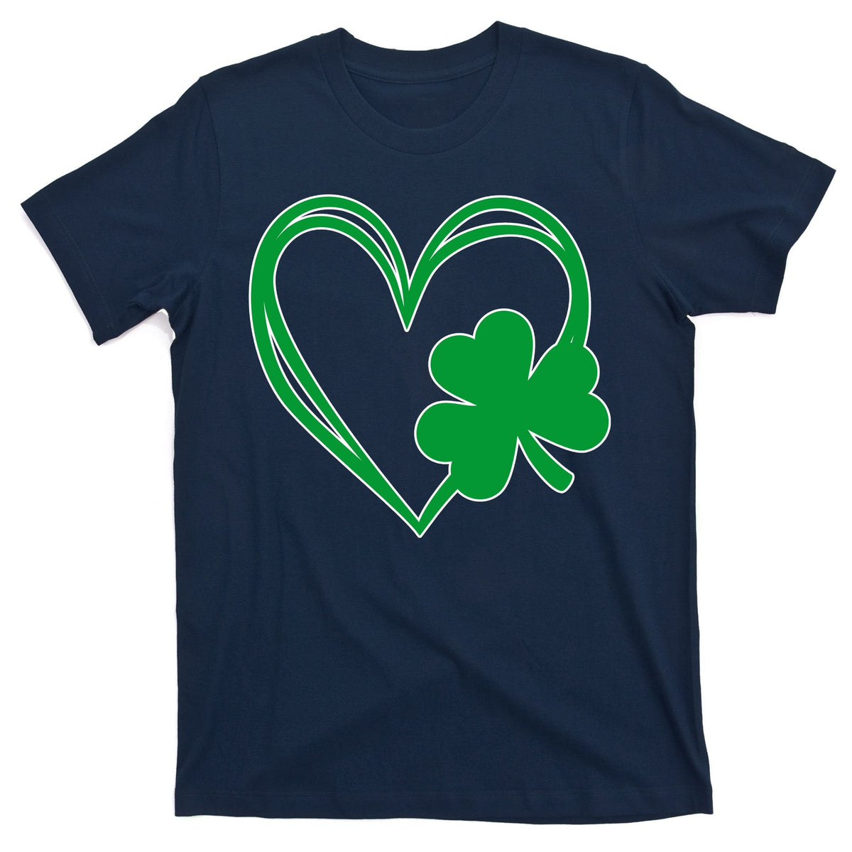 St Patricks Day Shamrock Heart T-Shirt product image 1