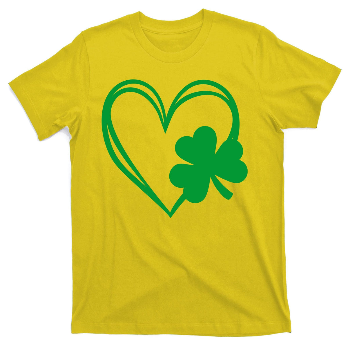 St Patricks Day Shamrock Heart T-Shirt product image 3