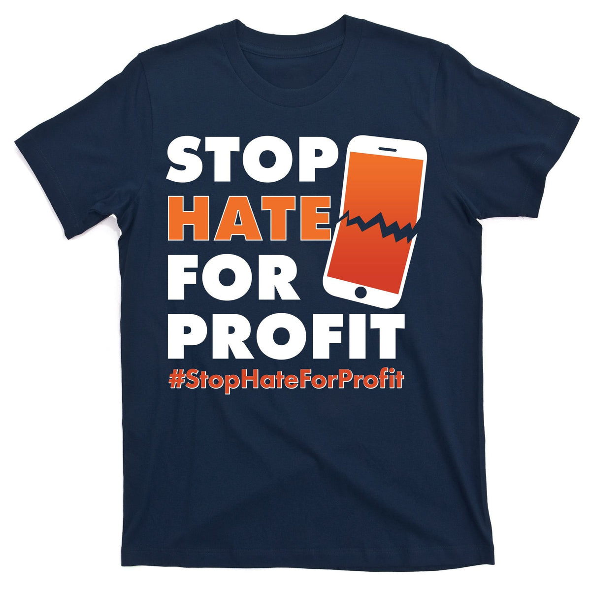 Stop Hate for Profit #StopHateForProfit Cracked Cell Phone product image 1