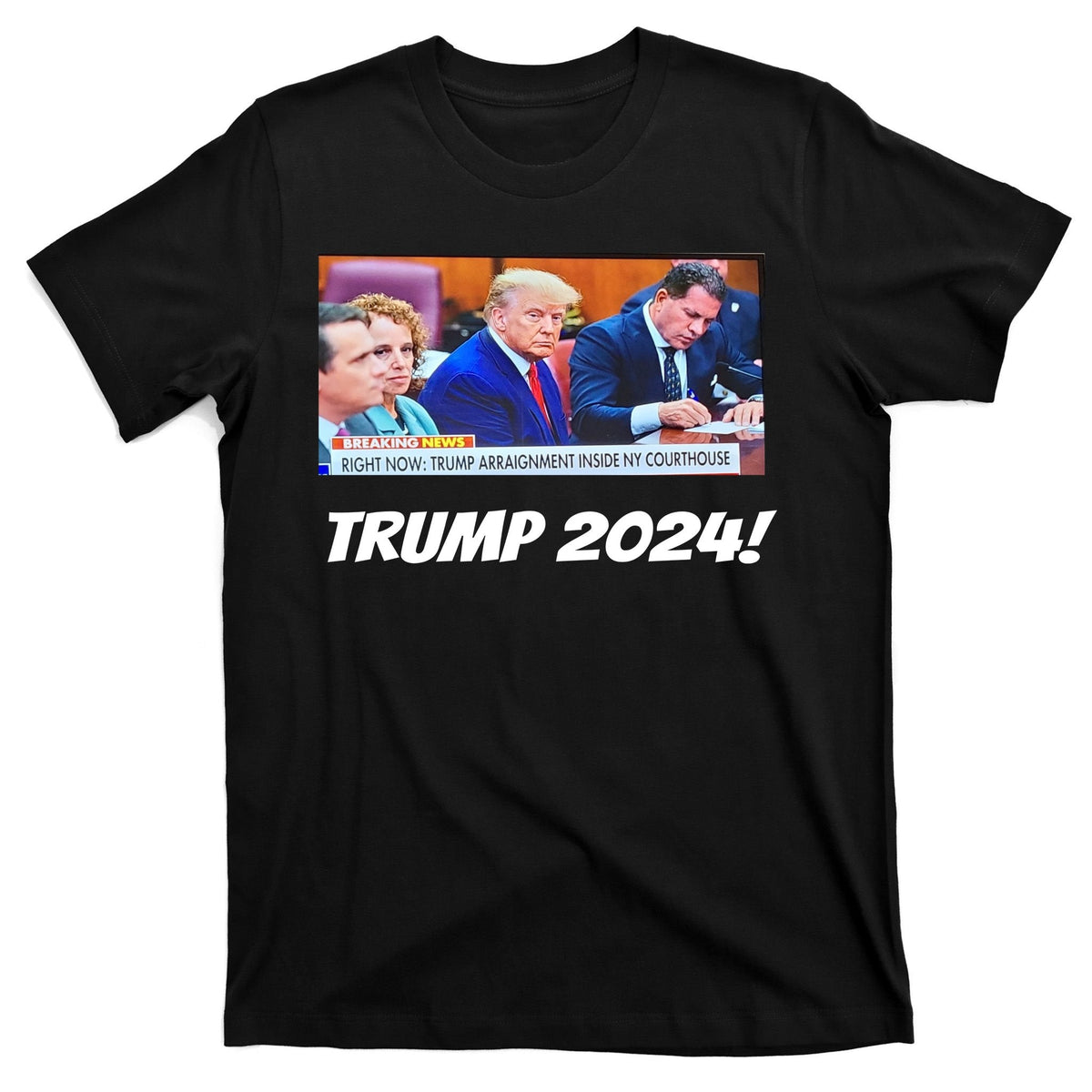 Trump 2024 Arraignment Inside Courthouse T-Shirt product image 7