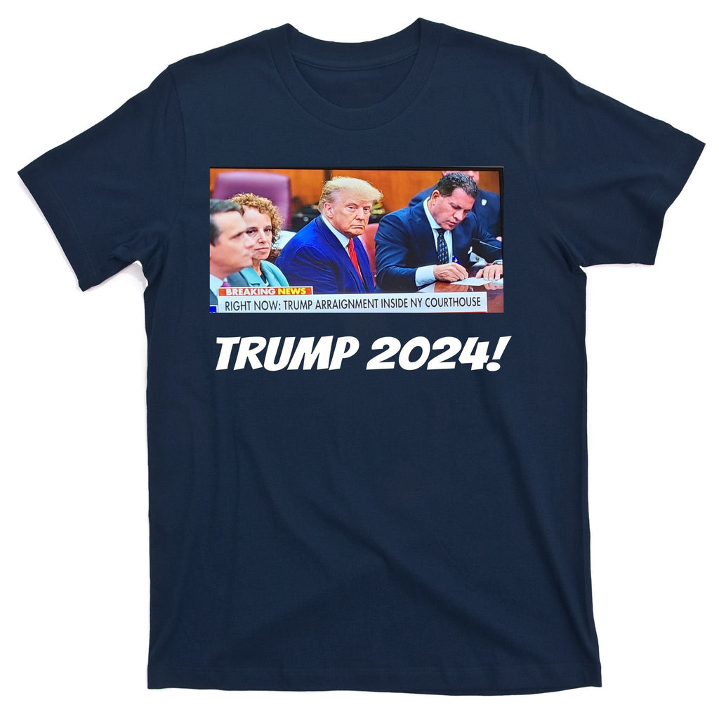 Trump 2024 Arraignment Inside Courthouse T-Shirt product image 1
