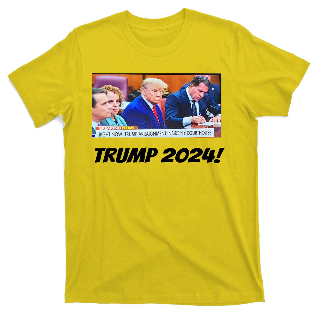 Trump 2024 Arraignment Inside Courthouse T-Shirt product image 3
