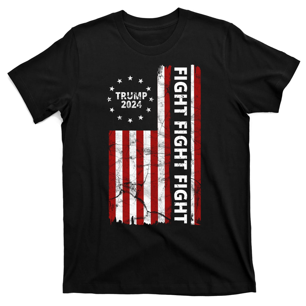 Trump 2024 Fight Usa Flag T-Shirt product image 5
