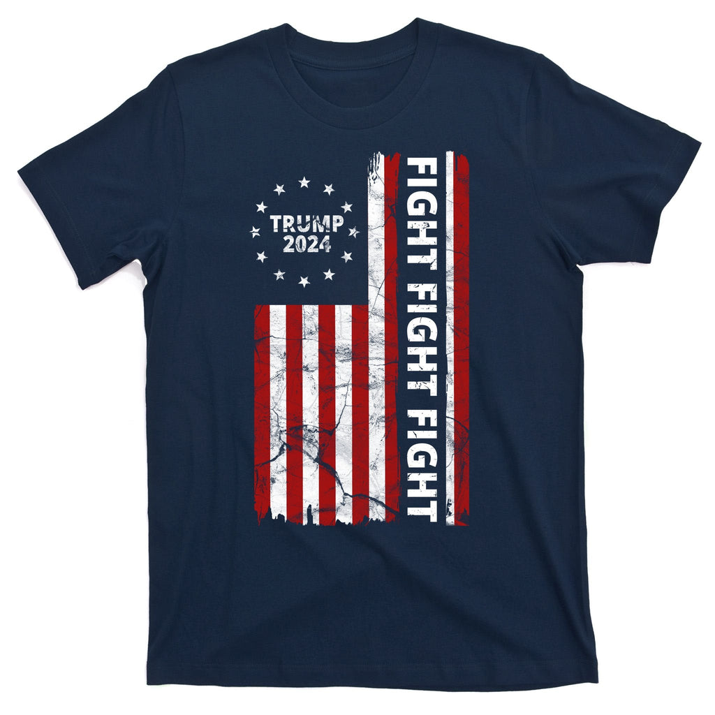 Trump 2024 Fight Usa Flag T-Shirt product image 1