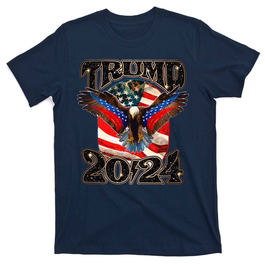 Trump 2024 Vintage American Bald Eagle T-Shirt product image 1