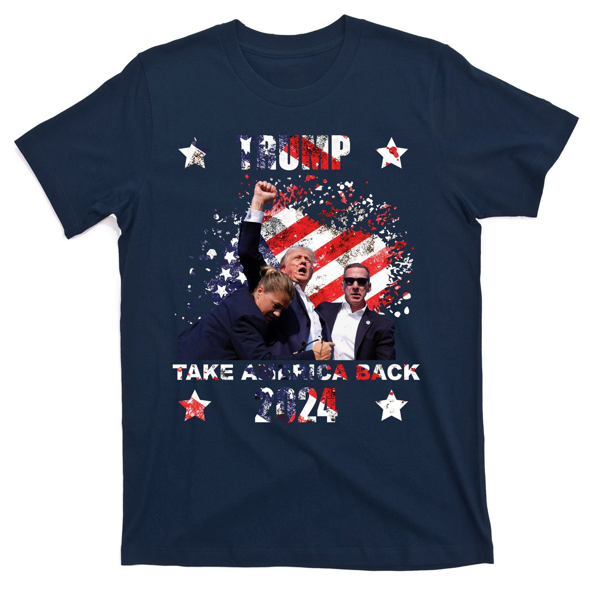 Trump Assassination Attempt Take America Back 2024 T-Shirt product image 1