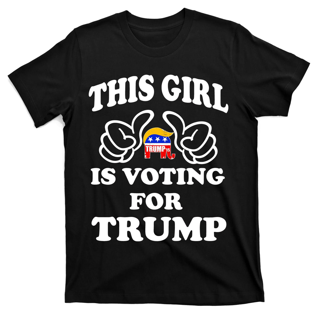 This Girl Is Voting For Trump T-Shirt product image 7