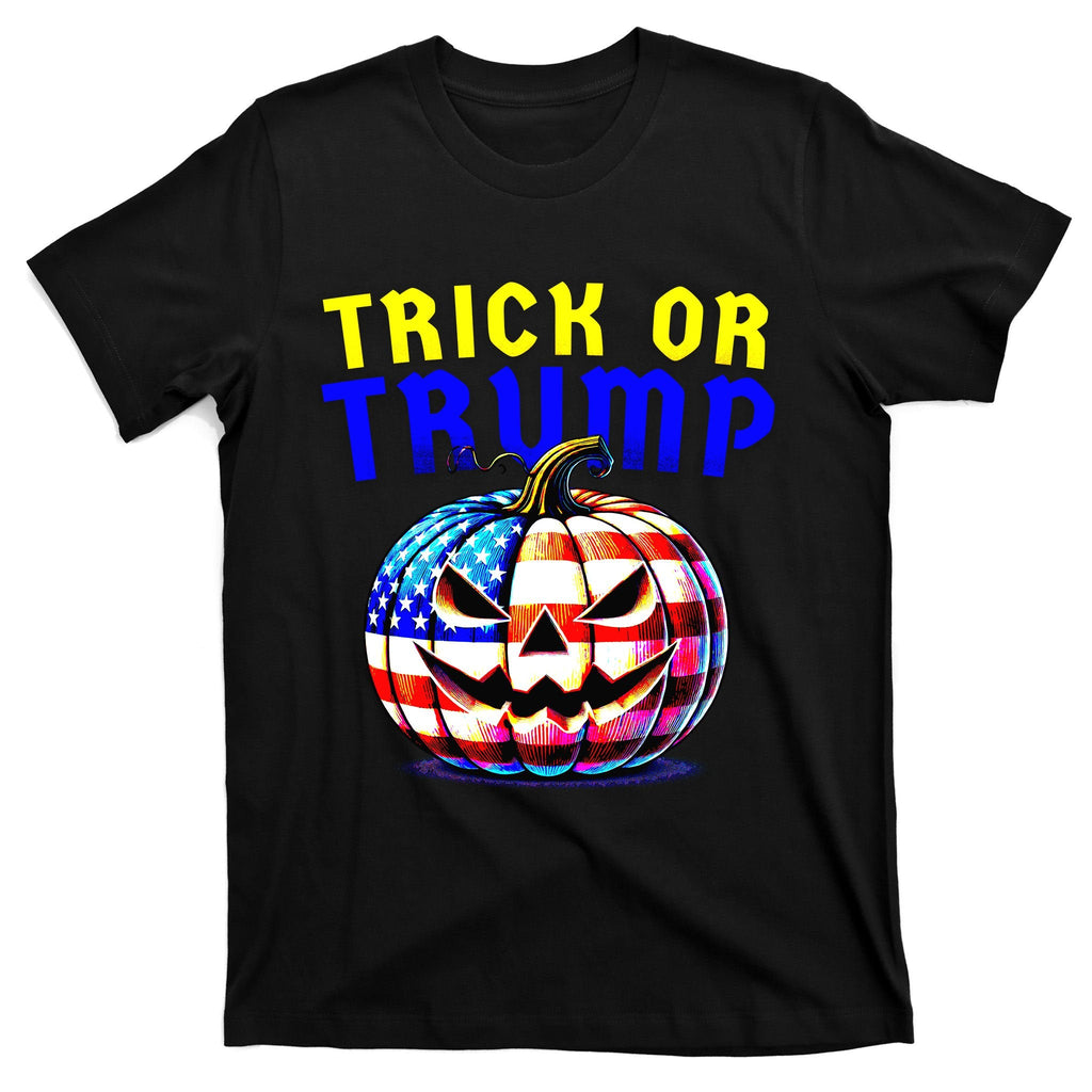 Trick Or Trump Donald 2024 Halloween Pumpkin T-Shirt product image 7