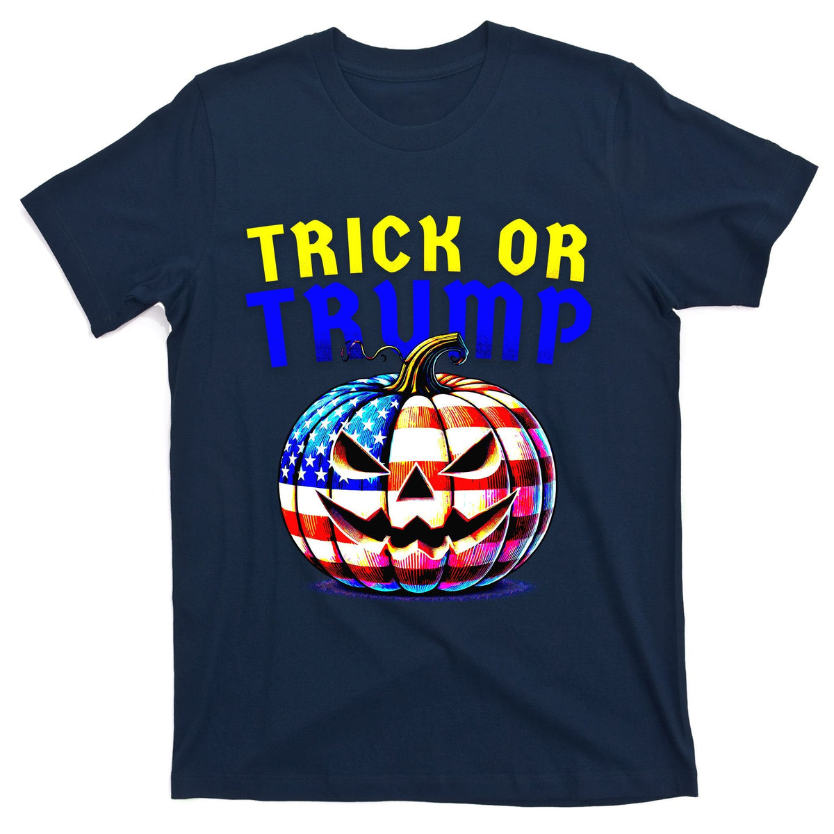 Trick Or Trump Donald 2024 Halloween Pumpkin T-Shirt product image 1