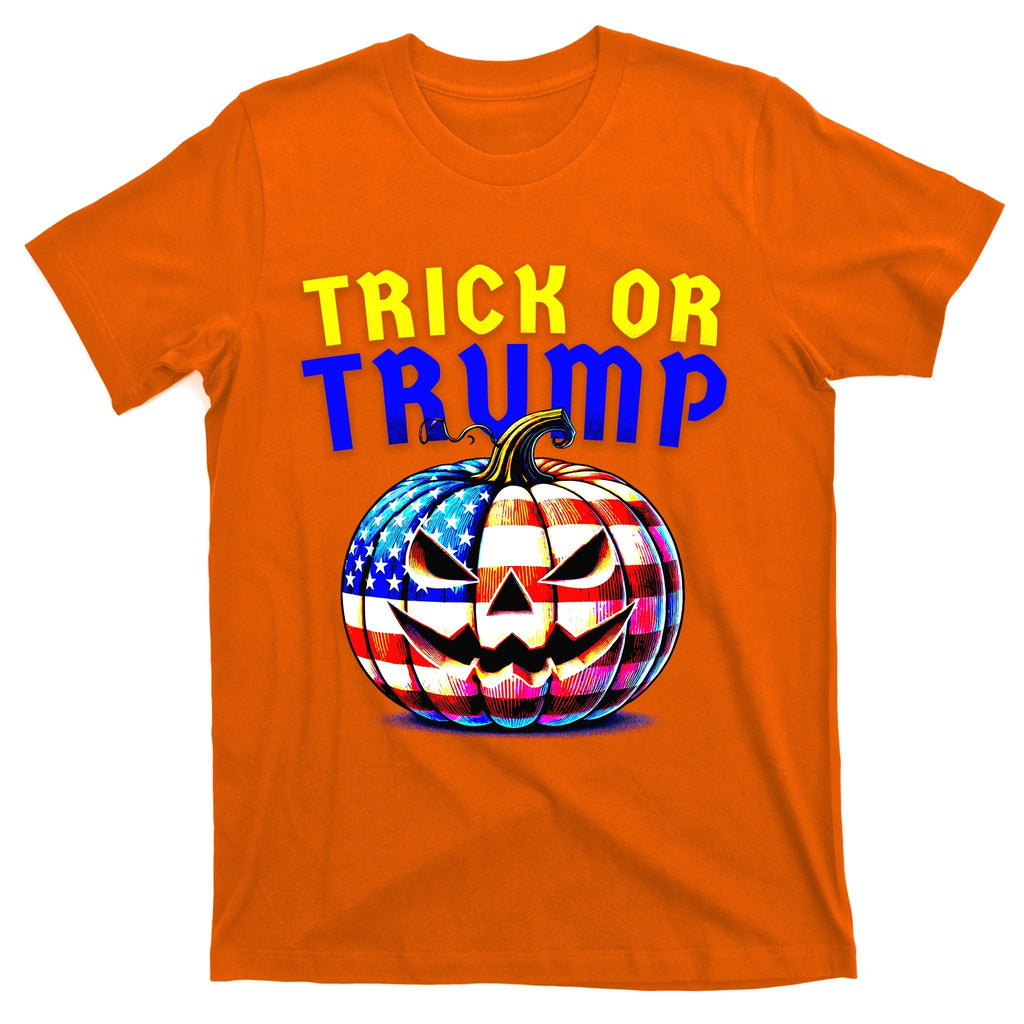 Trick Or Trump Donald 2024 Halloween Pumpkin T-Shirt product image 5