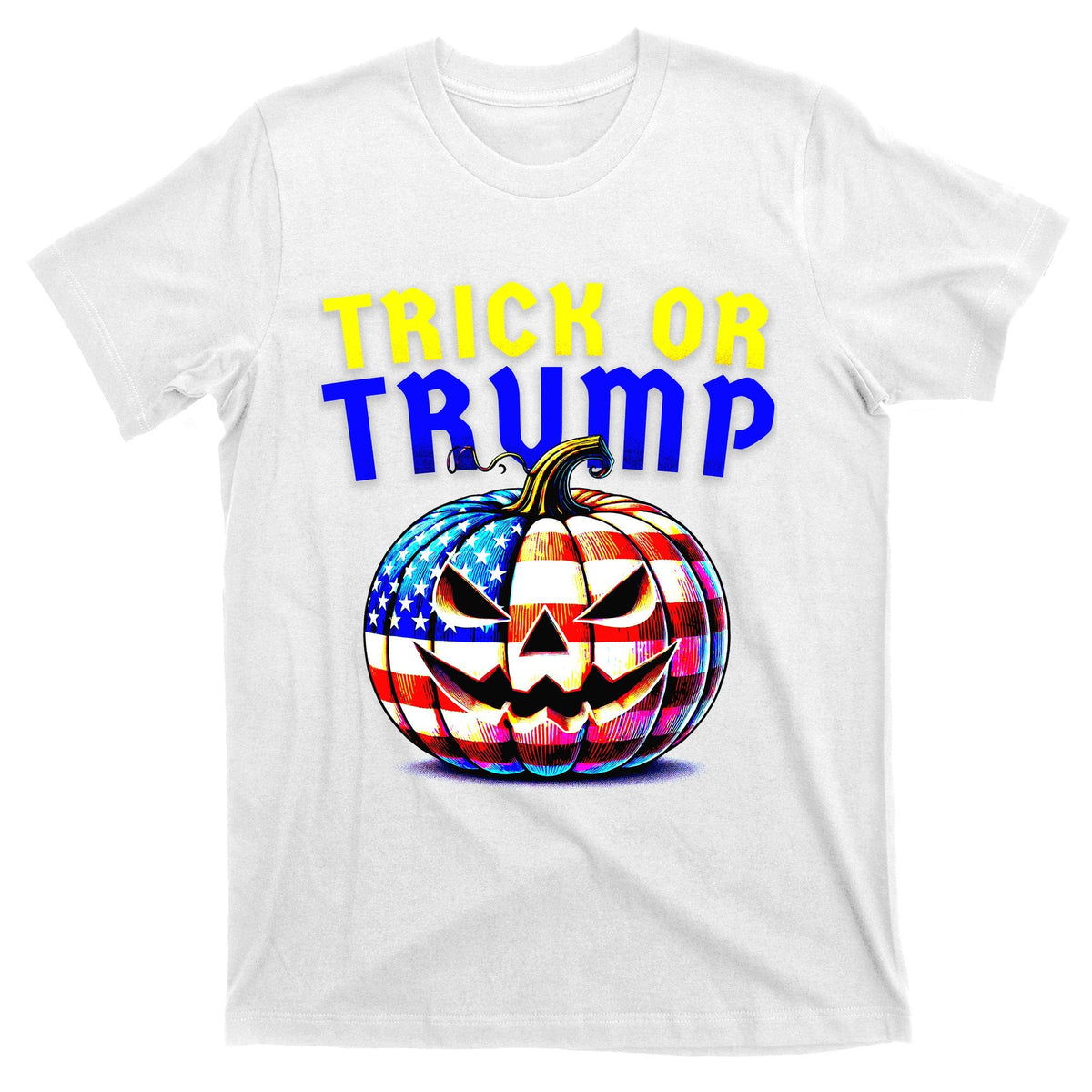 Trick Or Trump Donald 2024 Halloween Pumpkin T-Shirt product image 11