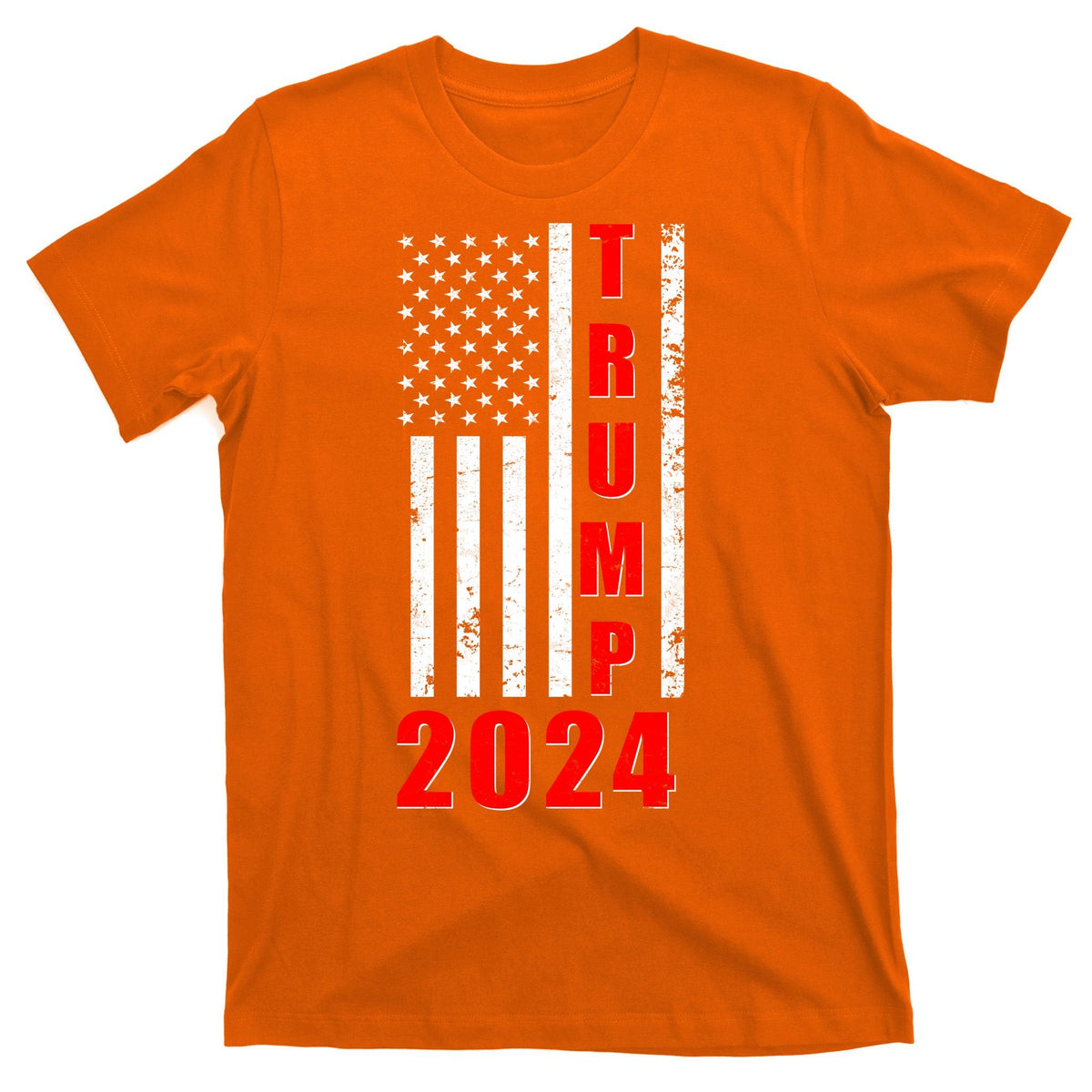 Trump 2024 Election Distressed US Flag T-Shirt product image 5