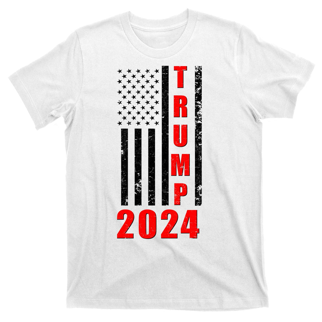 Trump 2024 Election Distressed US Flag T-Shirt product image 11