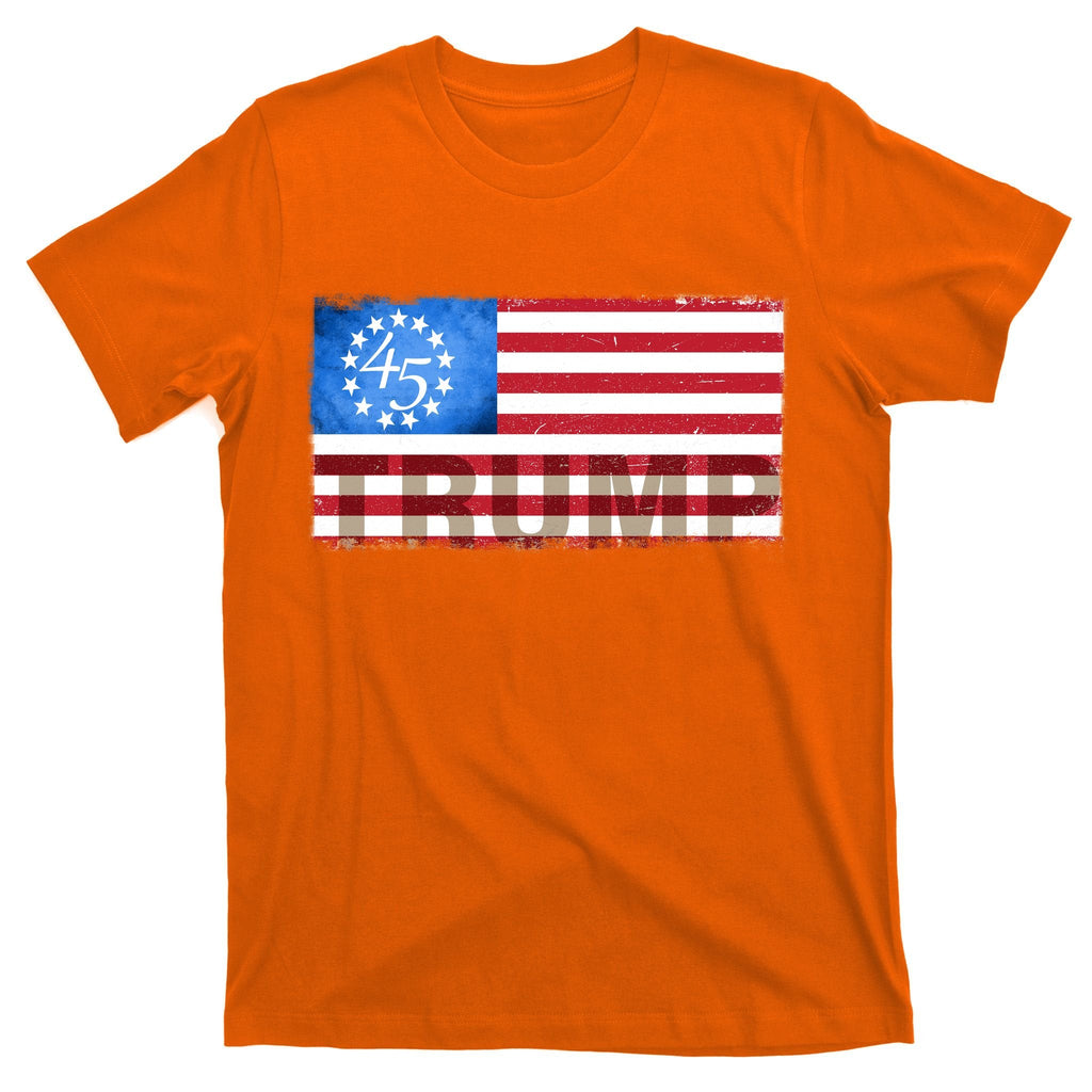 Trump 45 Betsy Ross 13 Original Colonies Flag T-Shirt product image 5
