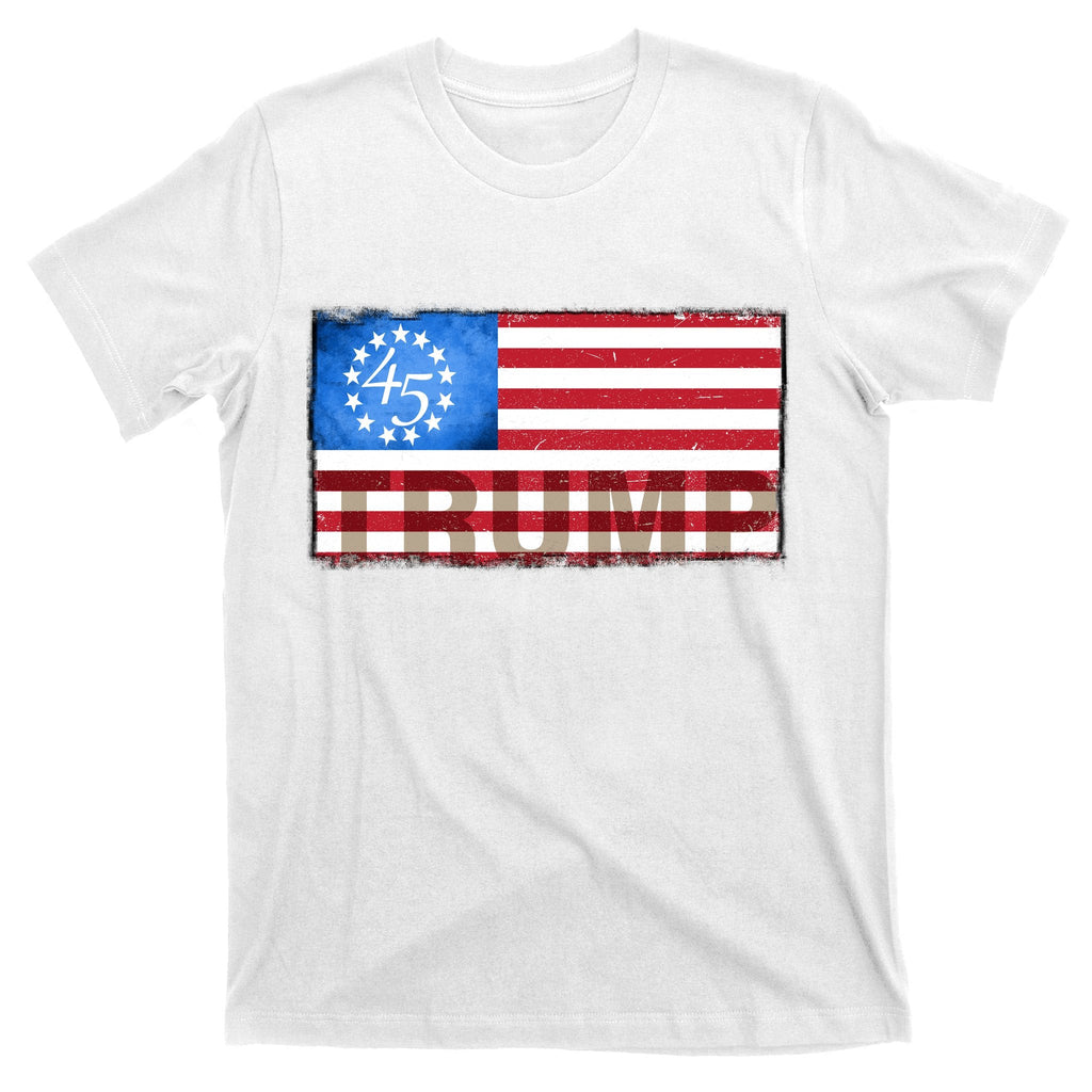 Trump 45 Betsy Ross 13 Original Colonies Flag T-Shirt product image 11