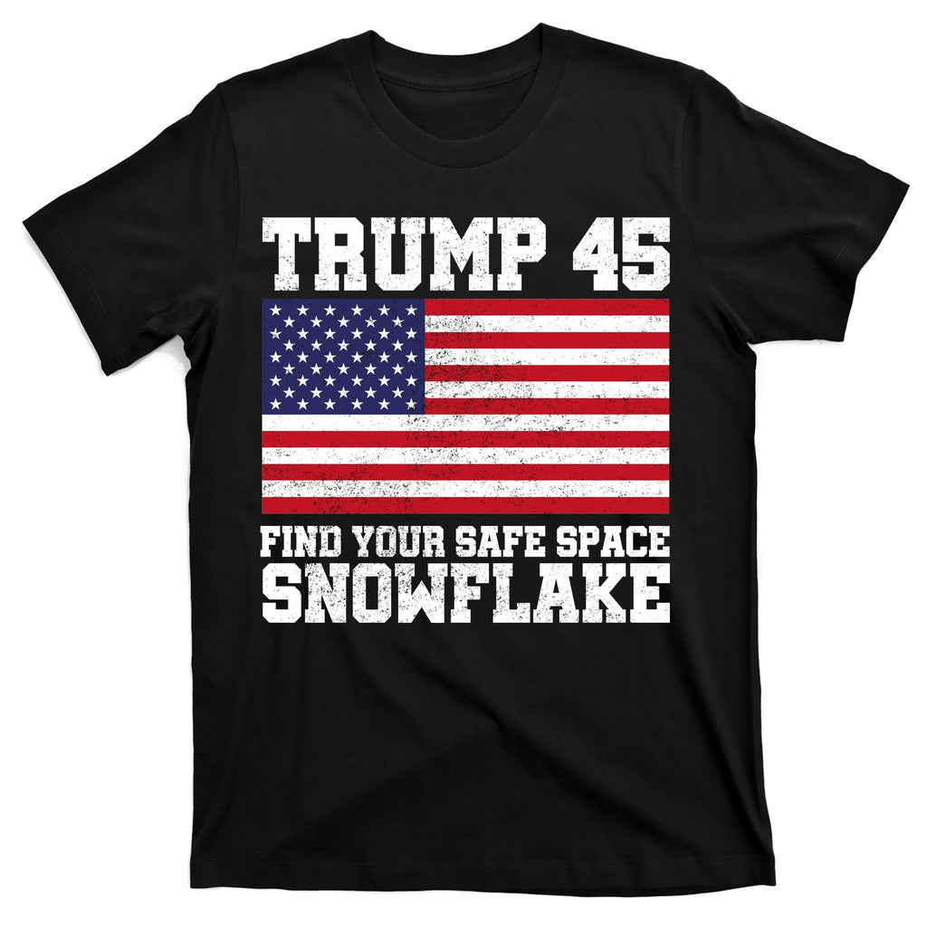 Trump 45 Find Your Safe Place Snowflake T-Shirt product image 7