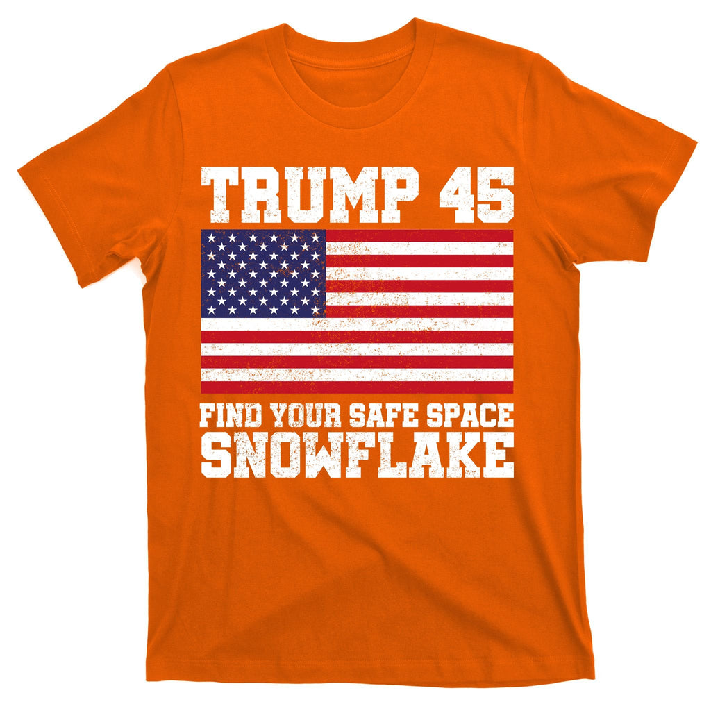 Trump 45 Find Your Safe Place Snowflake T-Shirt product image 5