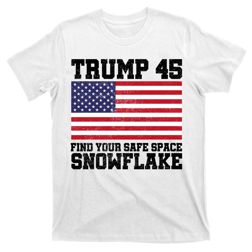 Trump 45 Find Your Safe Place Snowflake T-Shirt product image 11