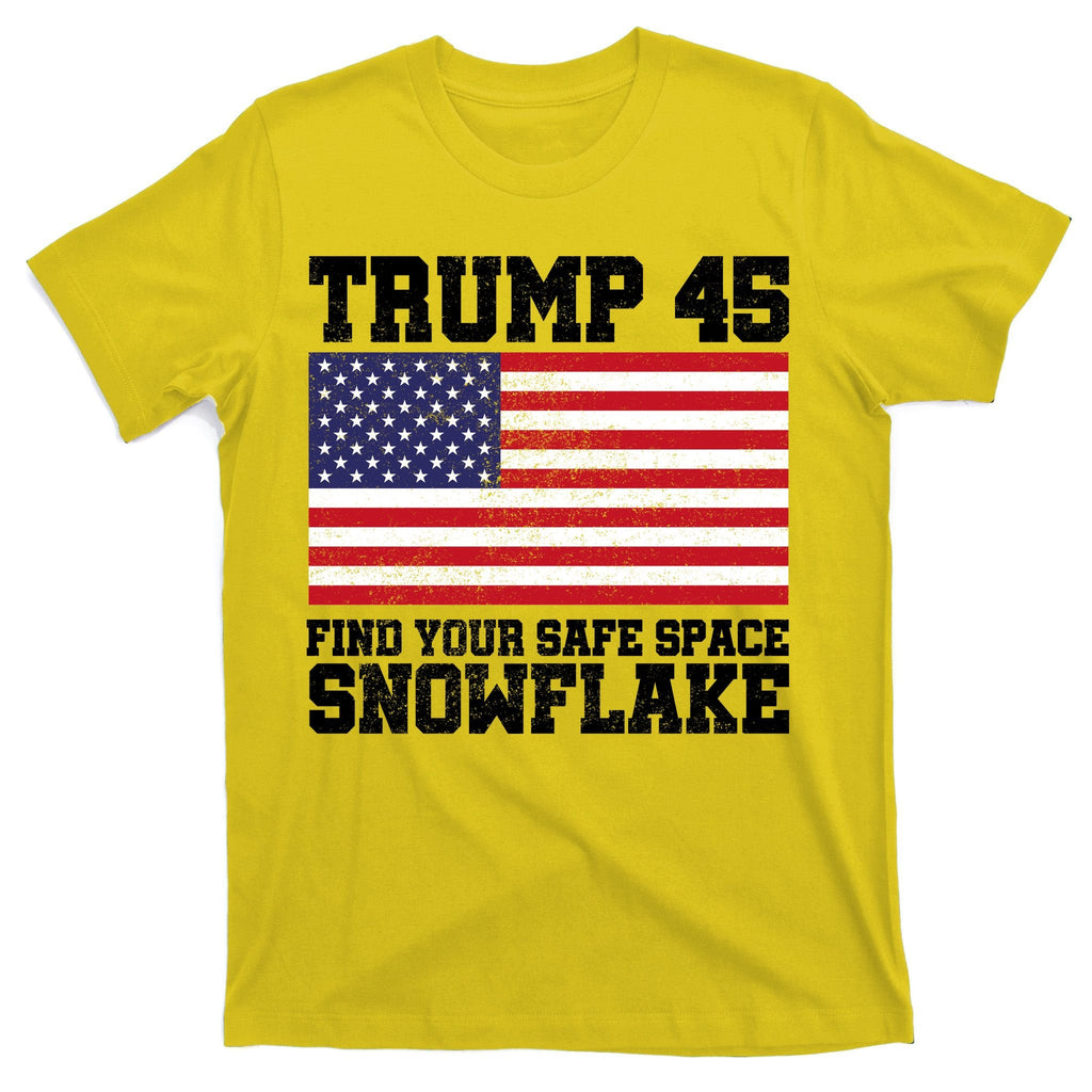 Trump 45 Find Your Safe Place Snowflake T-Shirt product image 3