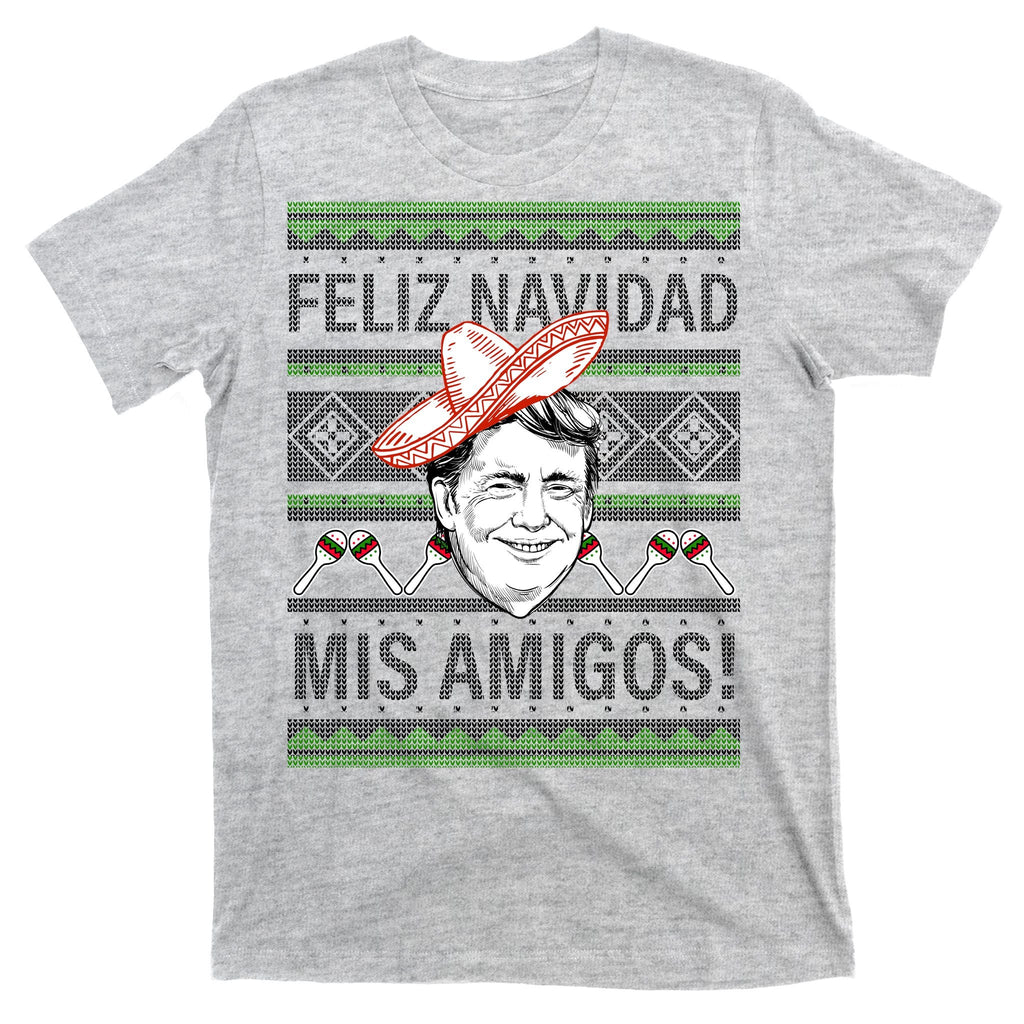 Trump Feliz Navidad Ugly Christmas Sweater T-Shirt product image 9