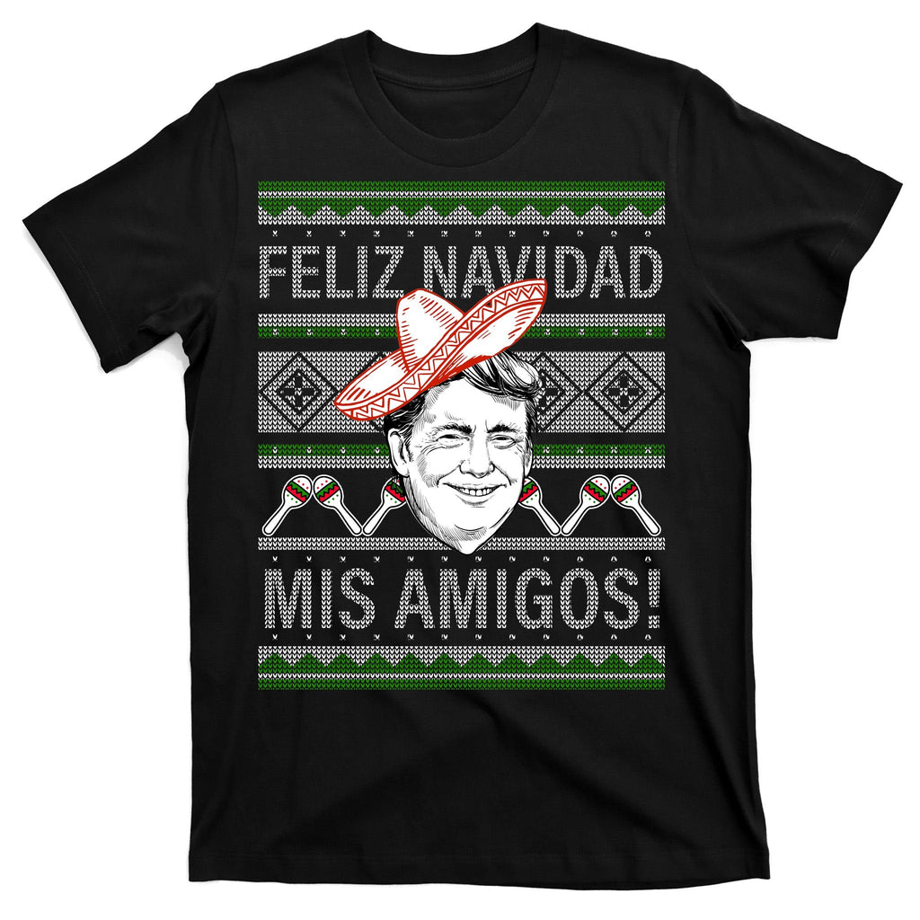 Trump Feliz Navidad Ugly Christmas Sweater T-Shirt product image 7