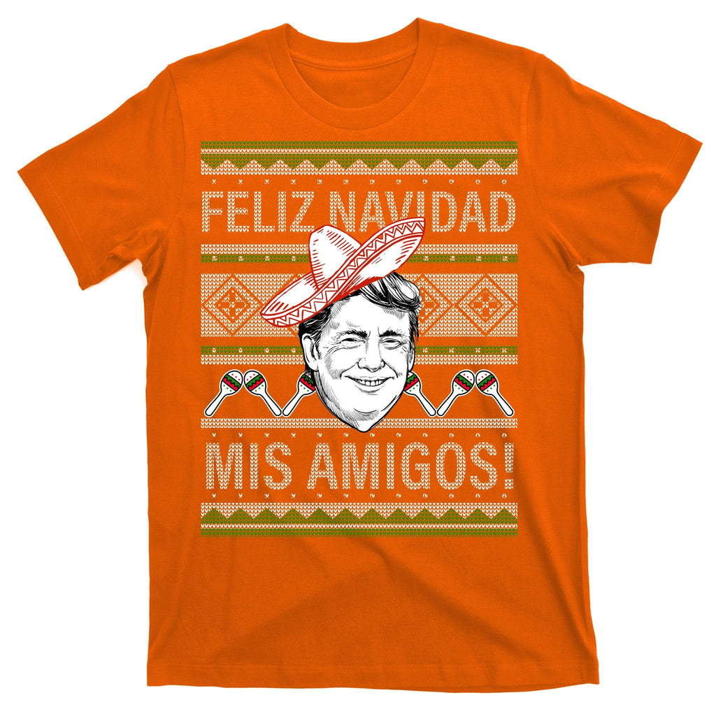 Trump Feliz Navidad Ugly Christmas Sweater T-Shirt product image 5