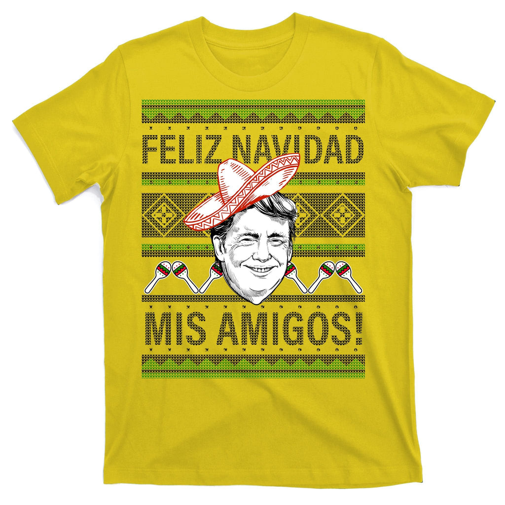 Trump Feliz Navidad Ugly Christmas Sweater T-Shirt product image 3