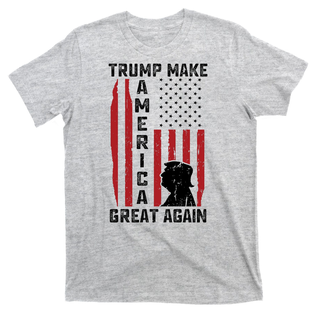 Trump Make America Great Again Distress Flag T-Shirt product image 9