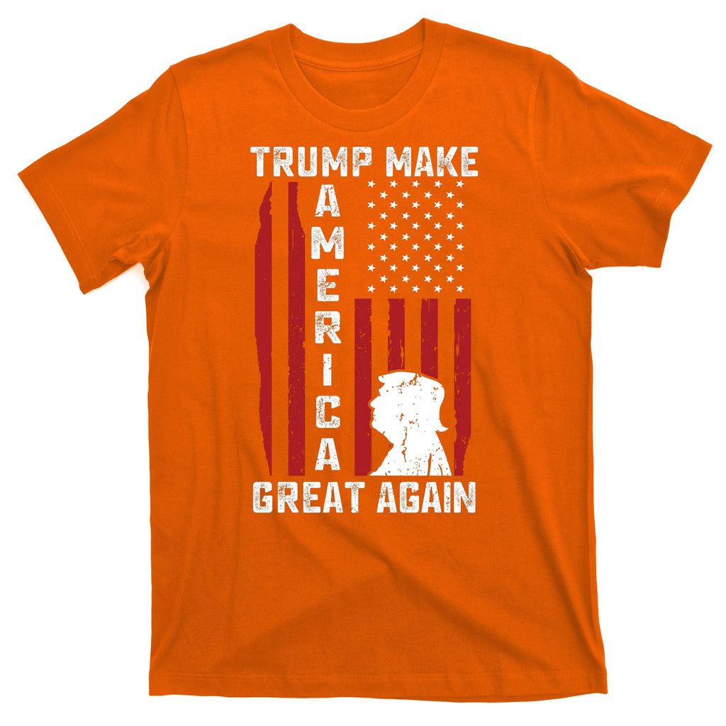 Trump Make America Great Again Distress Flag T-Shirt product image 5