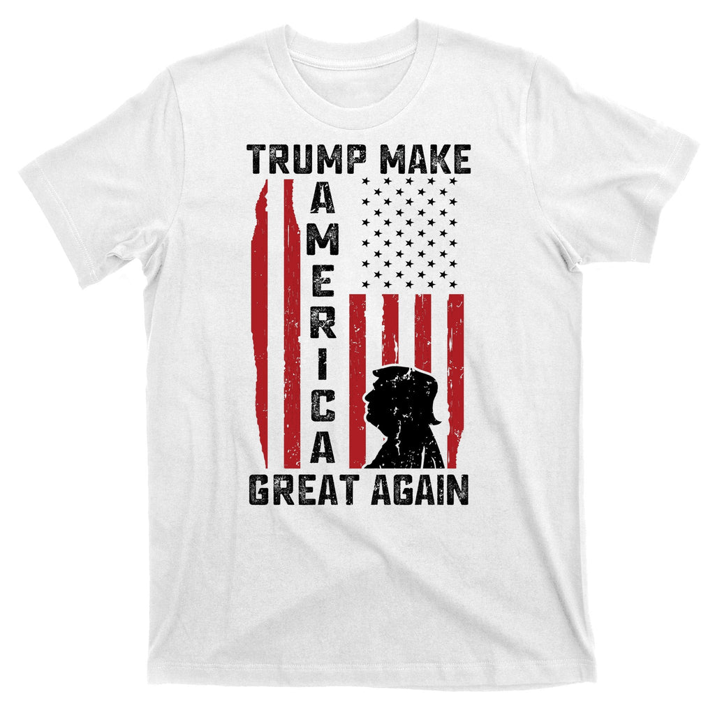 Trump Make America Great Again Distress Flag T-Shirt product image 11