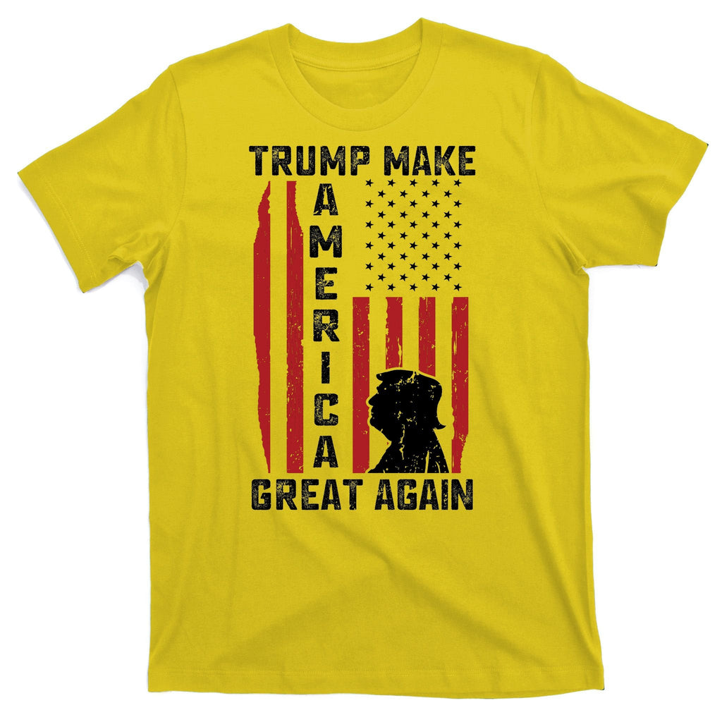 Trump Make America Great Again Distress Flag T-Shirt product image 3