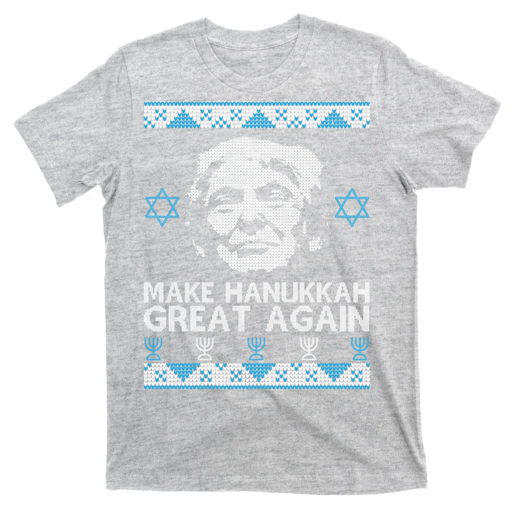 Trump Make Hanukkah Great Again Ugly T-Shirt product image 9