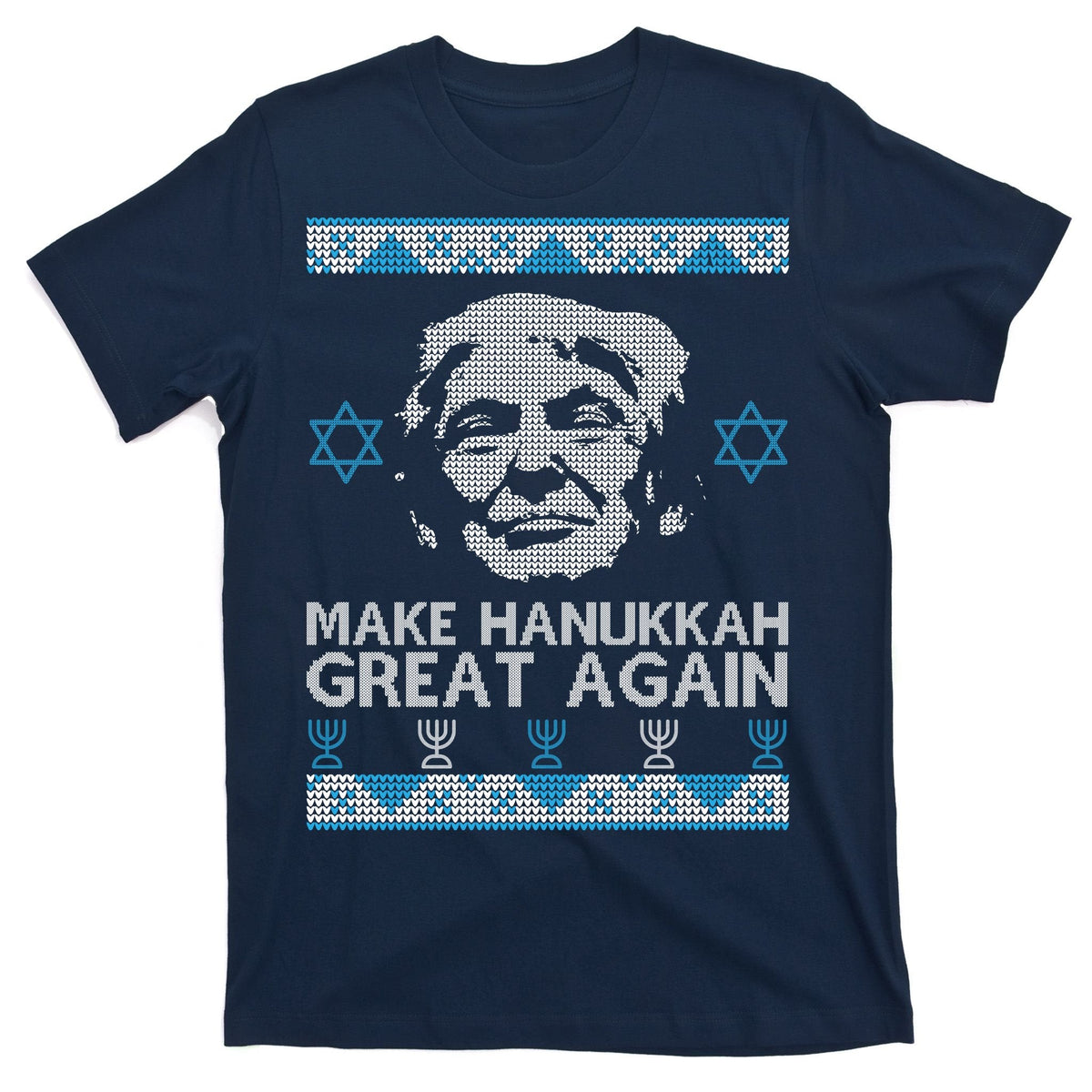 Trump Make Hanukkah Great Again Ugly T-Shirt product image 1