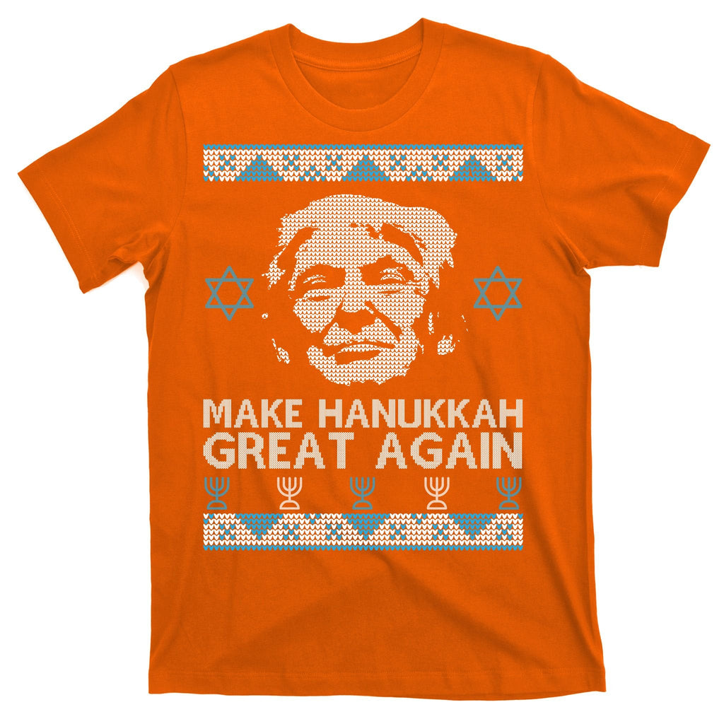 Trump Make Hanukkah Great Again Ugly T-Shirt product image 5