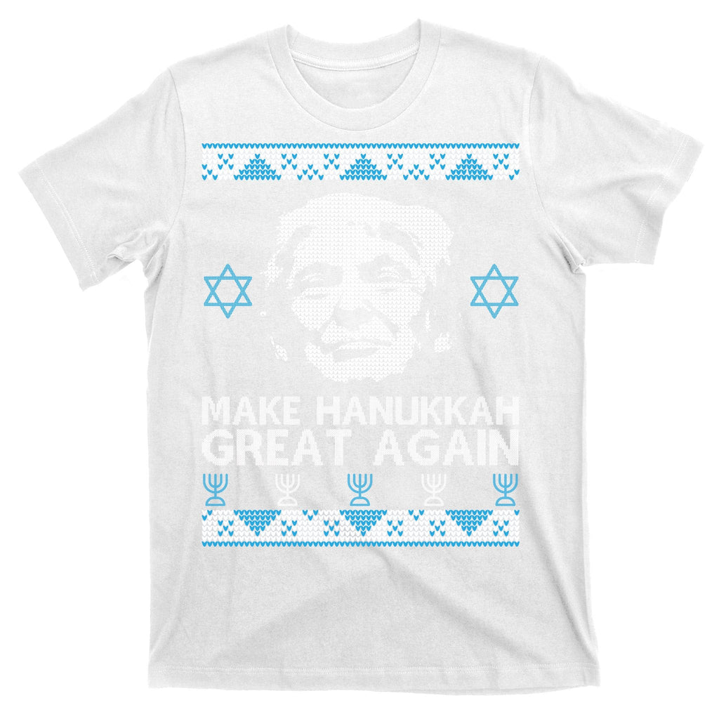 Trump Make Hanukkah Great Again Ugly T-Shirt product image 11