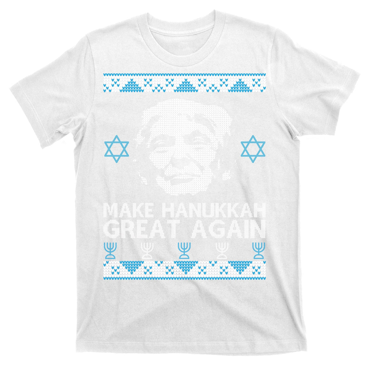 Trump Make Hanukkah Great Again Ugly T-Shirt product image 11