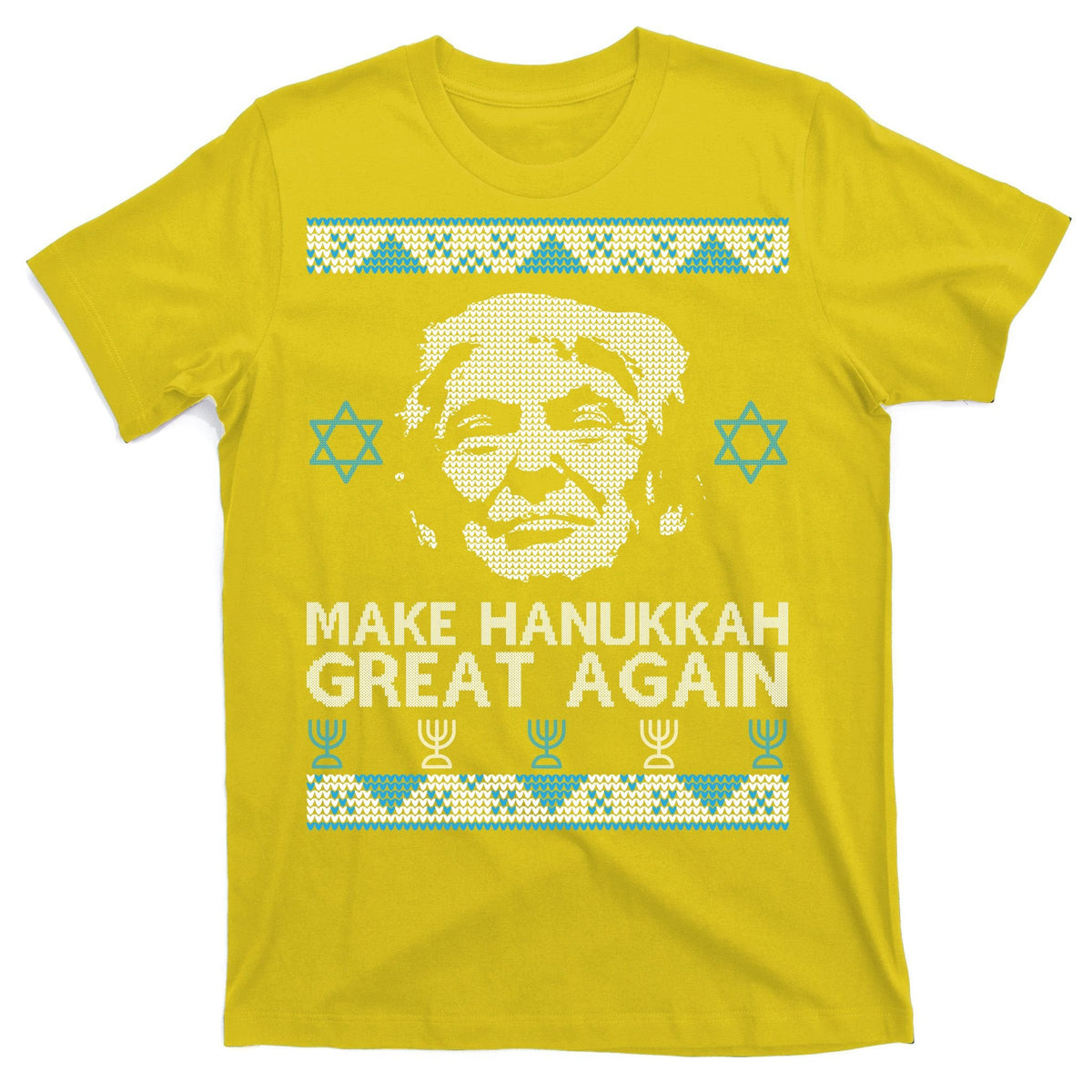 Trump Make Hanukkah Great Again Ugly T-Shirt product image 3