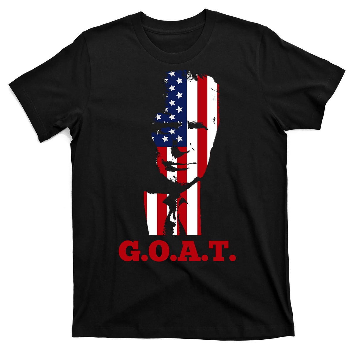 Trump USA Flag GOAT T-Shirt product image 7