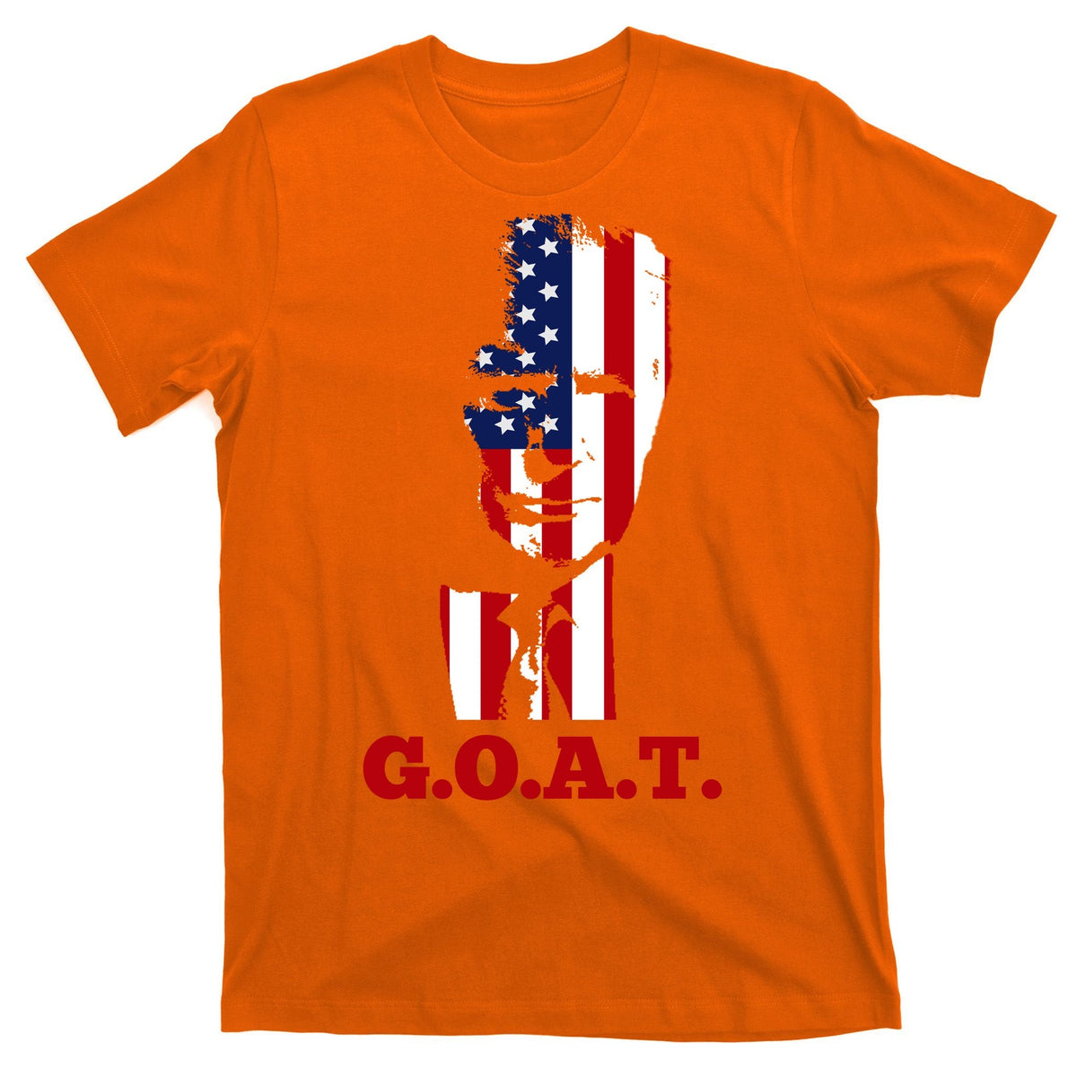 Trump USA Flag GOAT T-Shirt product image 5
