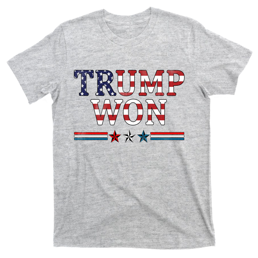 Trump Won American Flag Pro Republican T-Shirt product image 9