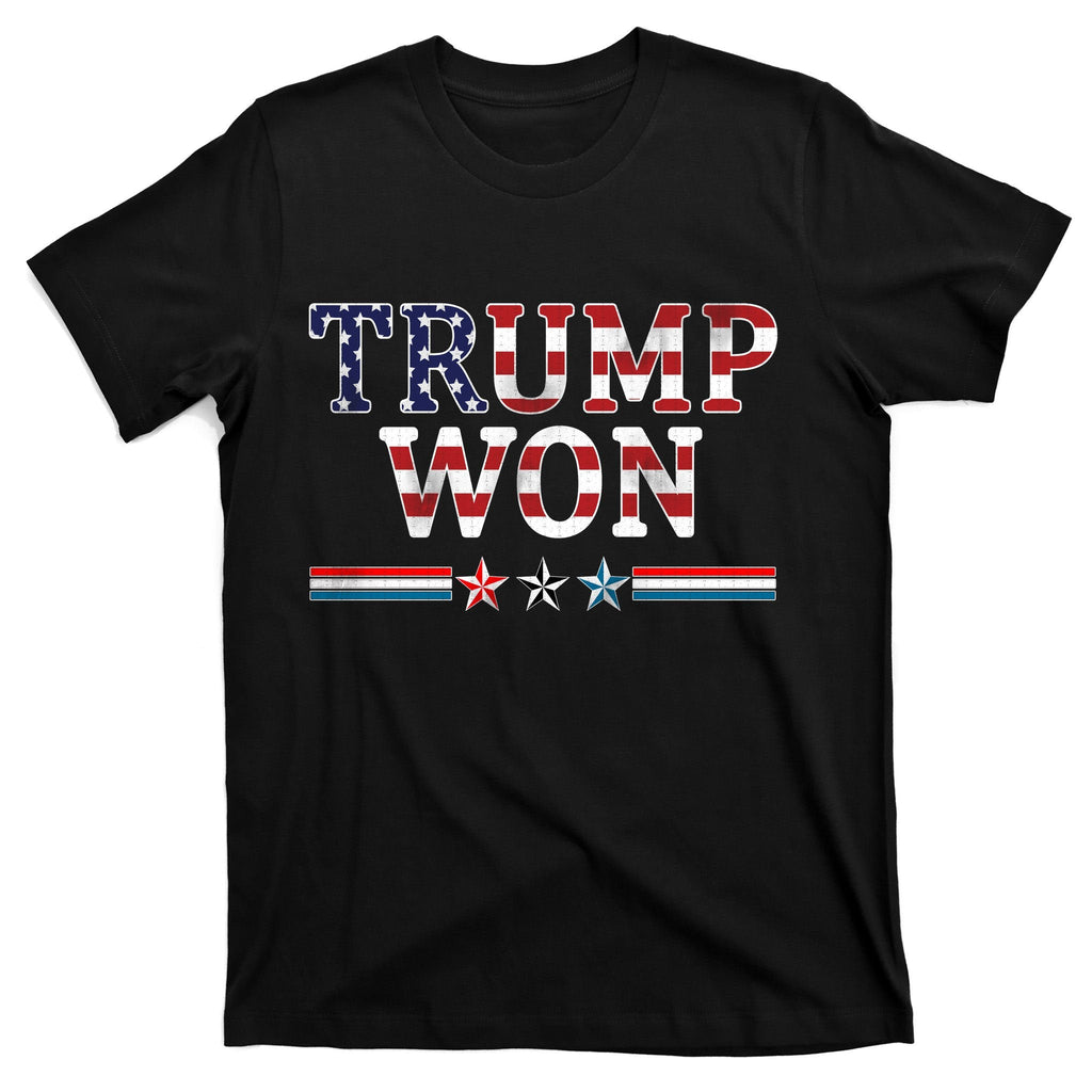 Trump Won American Flag Pro Republican T-Shirt product image 7