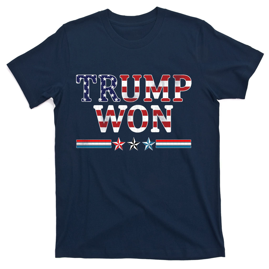 Trump Won American Flag Pro Republican T-Shirt product image 1